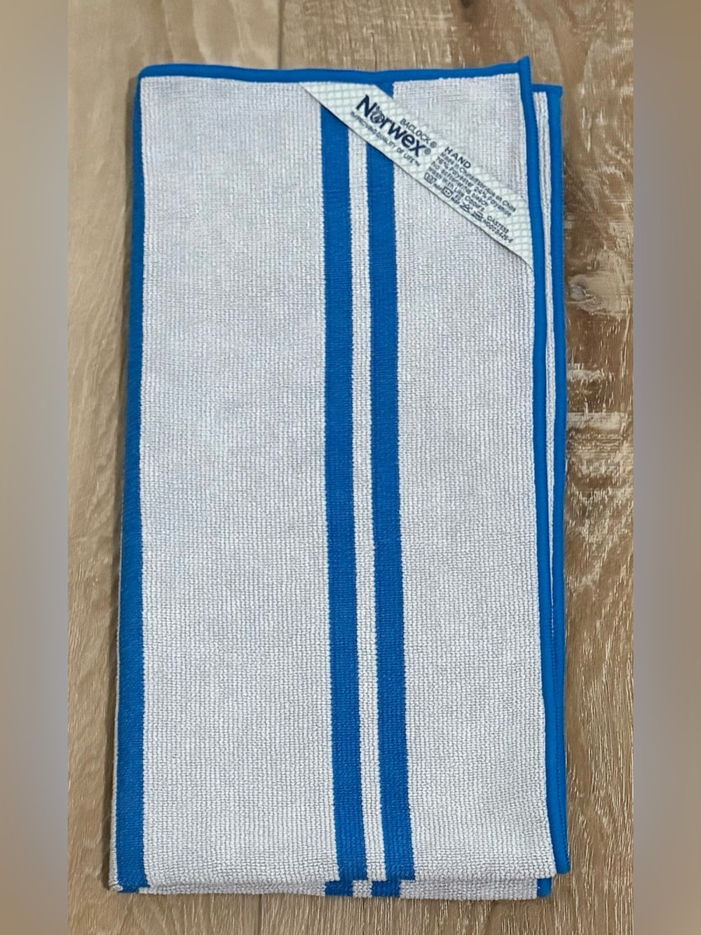 NORWEX HAND TOWEL " MARINE STRIPES " BACLOCK - MICROFIBER NEW
